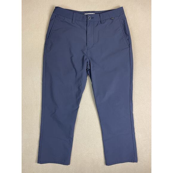 Travis Mathew Pants Mens 32 Blue Golf Performance Stretch Regular Fit Preppy